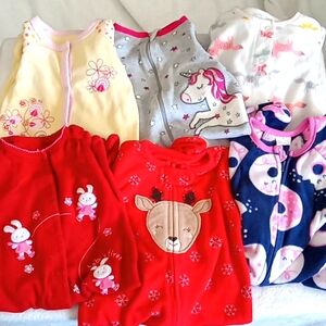 Baby girl size 3-6 month pj lot